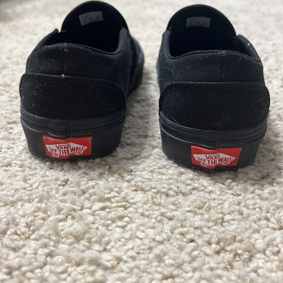 Black Slip On Vans - Picture 3 of 4